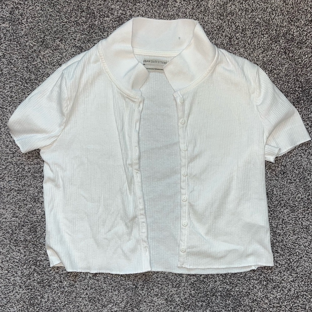 Urban Outfitters Classic White Polo Shirt